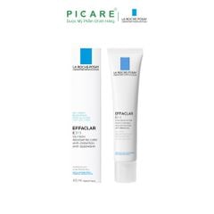 Kem Dưỡng Kiềm Dầu Và Hỗ Trợ Giảm Mụn Đầu Đen La Roche-Posay Effaclar K+ 40ml