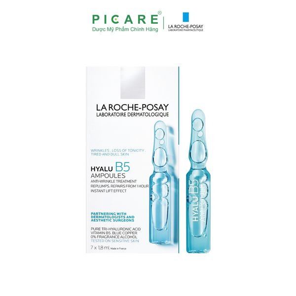 Tinh Chất Chuyên Biệt Giúp Dưỡng Ẩm, Phục Hồi Da La Roche Posay Hyalu B5 Ampoules 7 ống x 1.8ml