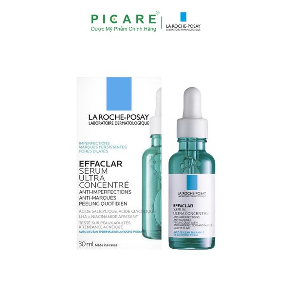 Tinh Chất Giảm Mụn, Mờ Thâm & Thu Nhỏ Lỗ Chân Lông La Roche-Posay Effaclar Ultra Concentrated Serum 30ml