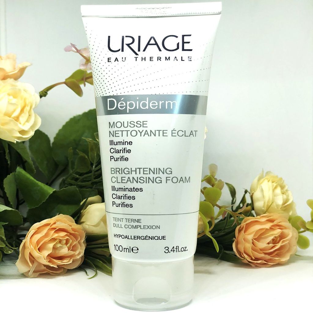 Sữa Rửa Mặt Làm Sạch Và Thanh Khiết Làn Da Uriage Depiderm Mousse Nettoyante Éclaircissante 100ml