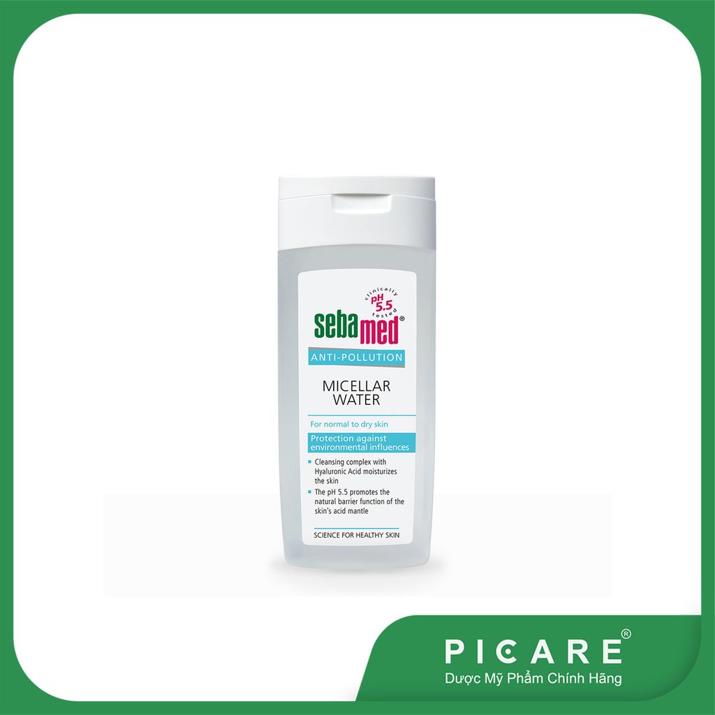 Tẩy Trang Dành Cho Da Thường & Da Khô pH5.5 SEBAMED Anti Pollution Micellar Water - Normal To Dry Skin 200ml