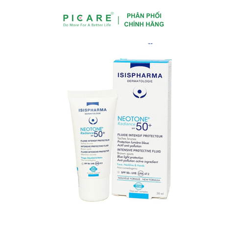 Kem Dưỡng Chống Nắng, Hỗ Trợ Giảm Nám SPF50+ (Màu Trắng) Isis Pharma Neotone Radiance 30ml