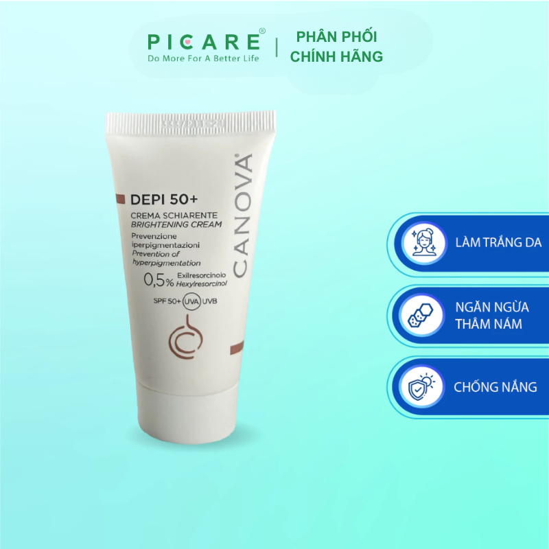 Kem Canova Làm Mờ Nám Sáng Da Ban Ngày Depi 50+ Brightening cream 50ml