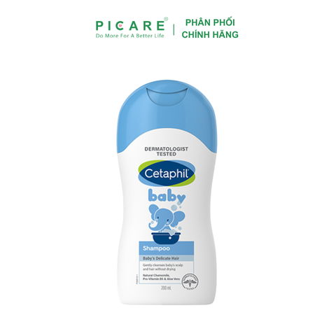 Dầu Gội Làm Sạch, Bảo Vệ Da Đầu Nhạy Cảm Cho Bé Cetaphil Baby Shampoo 200ml