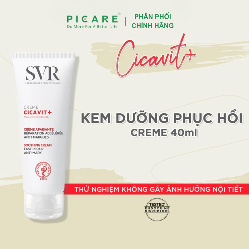 Kem dưỡng và làm dịu dành cho da nứt nẻ mẫn đỏ SVR Cicavit+ Cream 40ml