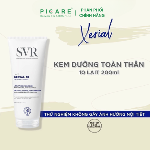 Kem dưỡng da toàn thân dành cho da khô SVR Lait Xerial 10 200ml