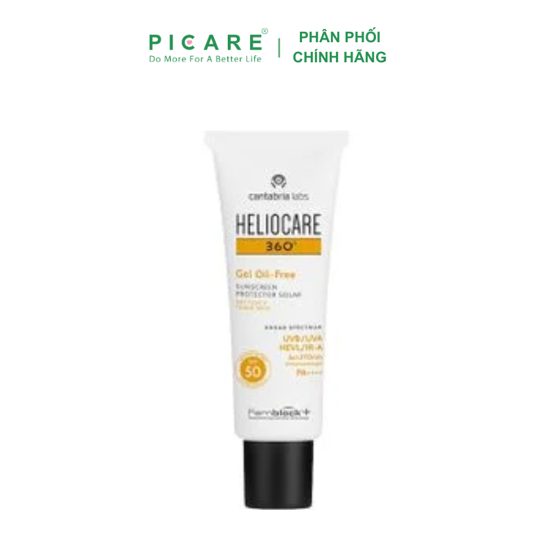 Gel Chống Nắng Cho Mọi Loại Da Heliocare 360° Gel Oil Free SPF50 50ml