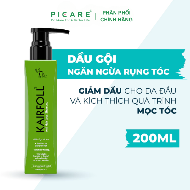 Dầu Gội Trị Rụng Tóc Fixderma Kairfoll Shampoo 200ml