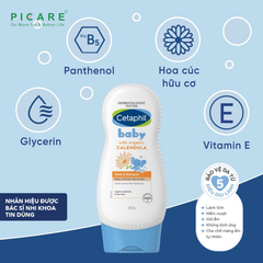 Sữa tắm gội cho bé tinh chất hoa cúc Cetaphil Baby Wash And Shampoo With Organic Celendula Hair & Body 230ml