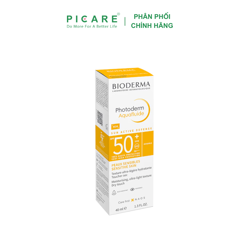 Kem chống nắng khô thoáng giảm bóng nhờn Bioderma Photoderm Max Aquafluide Spf50+ 40ml