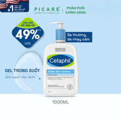 Sữa rửa mặt dịu nhẹ dành cho mọi loại da Cetaphil Gentle Skin Cleanser All Skin types 1000Ml