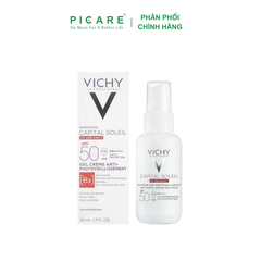 Gel Chống Nắng Vichy Bảo Vệ Da, Ngừa Thâm Nám Capital Soleil UV Age Daily SPF50 50ml