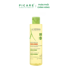 Dầu Tắm Chuyên Biệt Cho Da Cơ Địa, Da Khô A-derma Exomega Control Emollient Shower Oil 200ml