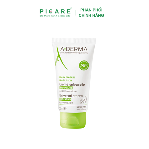 Kem Dưỡng Ẩm Hàng Ngày Cho Da Mỏng A-derma Universal Cream Hydrating 50ml