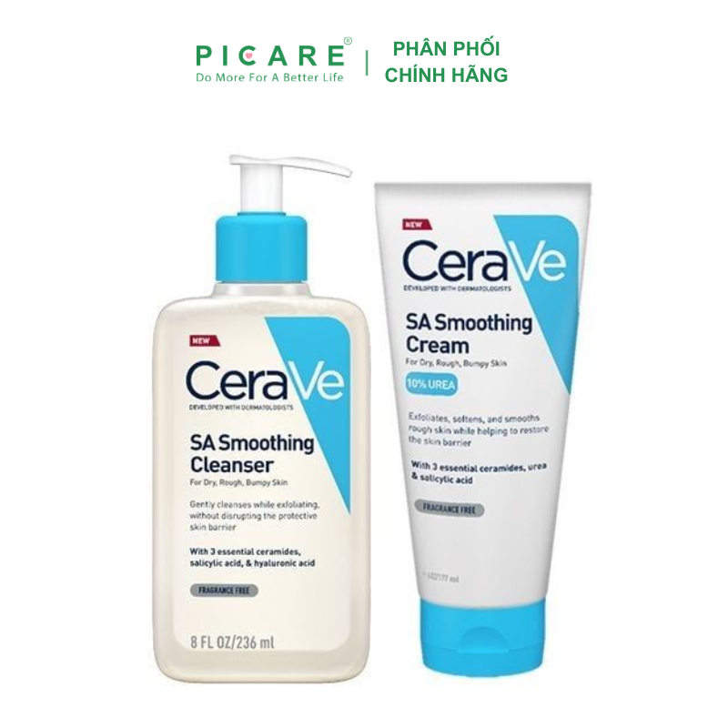 Kem dưỡng ẩm dành cho da khô ráp sần sùi CeraVe SA Smoothing Cream