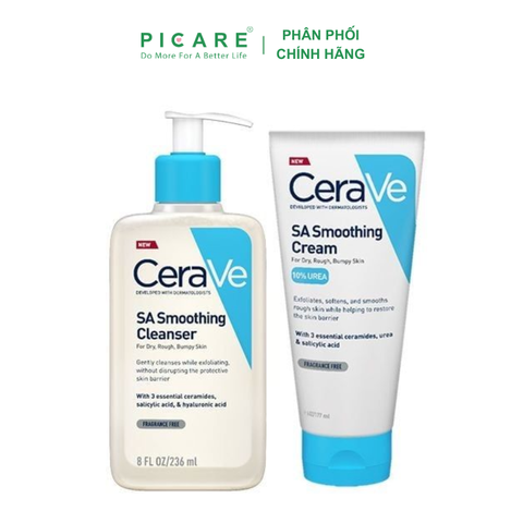 Kem dưỡng ẩm dành cho da khô ráp sần sùi CeraVe SA Smoothing Cream