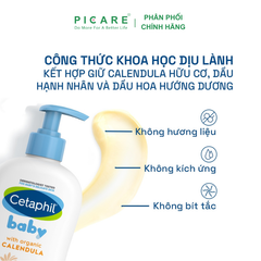 Sữa Dưỡng Ẩm Dịu Nhẹ Hằng Ngày Cho Bé Cetaphil Baby Daily Lotion with Organic Calendula 400ml