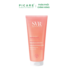 Gel làm sạch dịu nhẹ giúp giữ ẩm và làm mềm mịn cho da khô danh nhạy cảm SVR Topialyse Gel Lavant 200ml