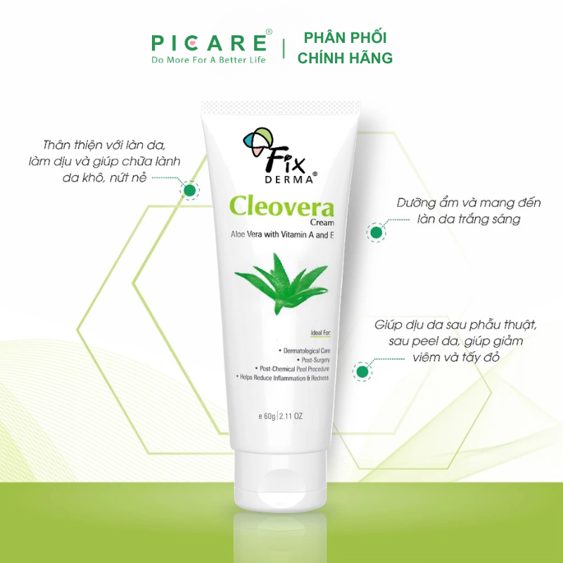Kem Dưỡng Ẩm Làm Mềm Da Fixderma Cleovera Cream 60g