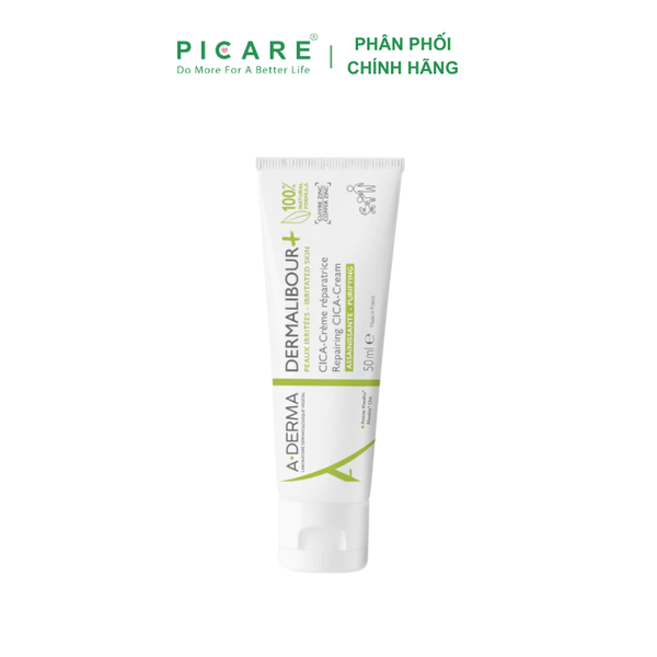 Kem Phục Hồi, Làm Dịu Và Kháng Khuẩn A-Derma Dermalibour + Repairing Cream 50ml