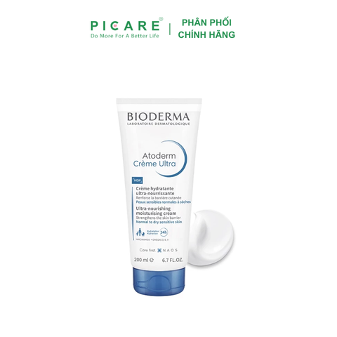 Kem làm dịu phục hồi cho da khô đến da rất khô Bioderma Atoderm Creme 200ml