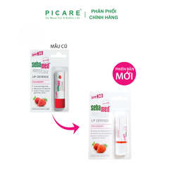 Son Dưỡng Bảo Vệ, Chống Khô Và Chống Nứt Môi Hương Dâu SEBAMED pH5.5 (Màu Dâu) Sensitive Skin Lip Defense Strawberry 4.8g