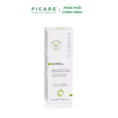 Kem ngừa mụn ban đêm dành cho da mụn, da kích ứng nhạy cảm Canova Acnell - Replenishing Cream 50ml