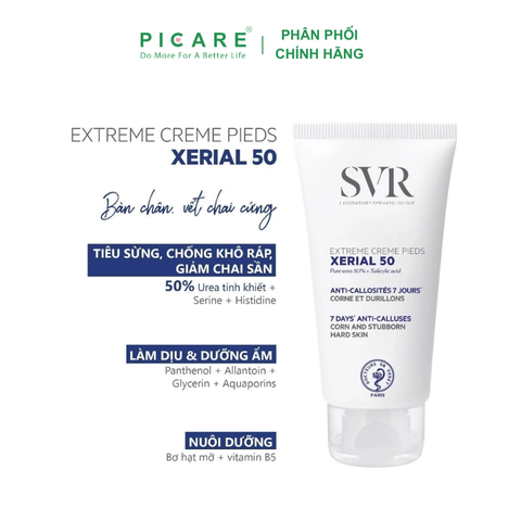 Kem dưỡng giảm vết chai tay và chân SVR Xerial 50 Extreme Creme Pieds 50ml