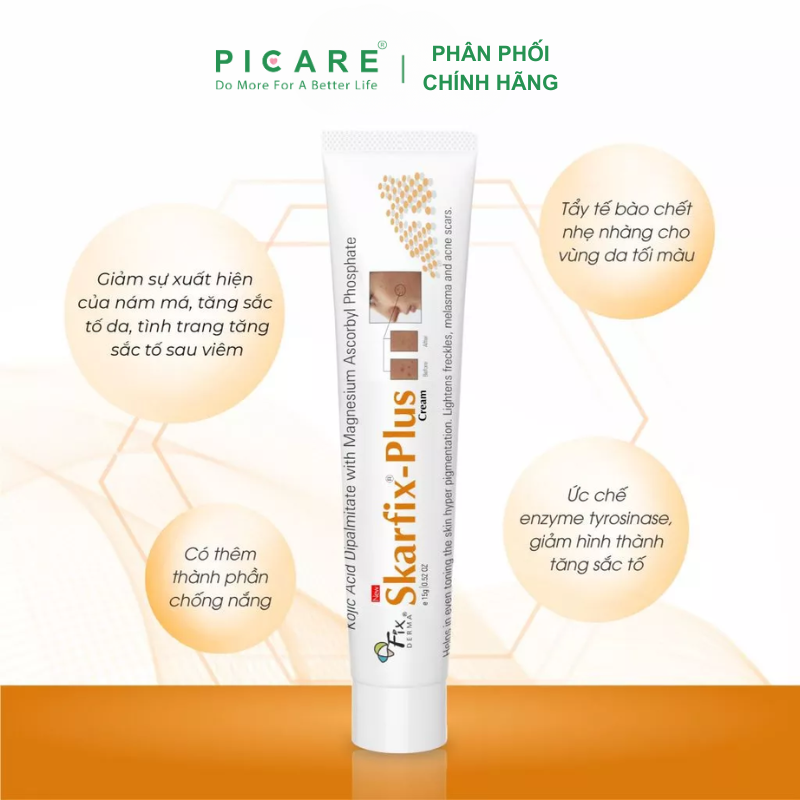 Kem dưỡng giảm thâm nám Fixderma Skarfix Plus Cream 15g