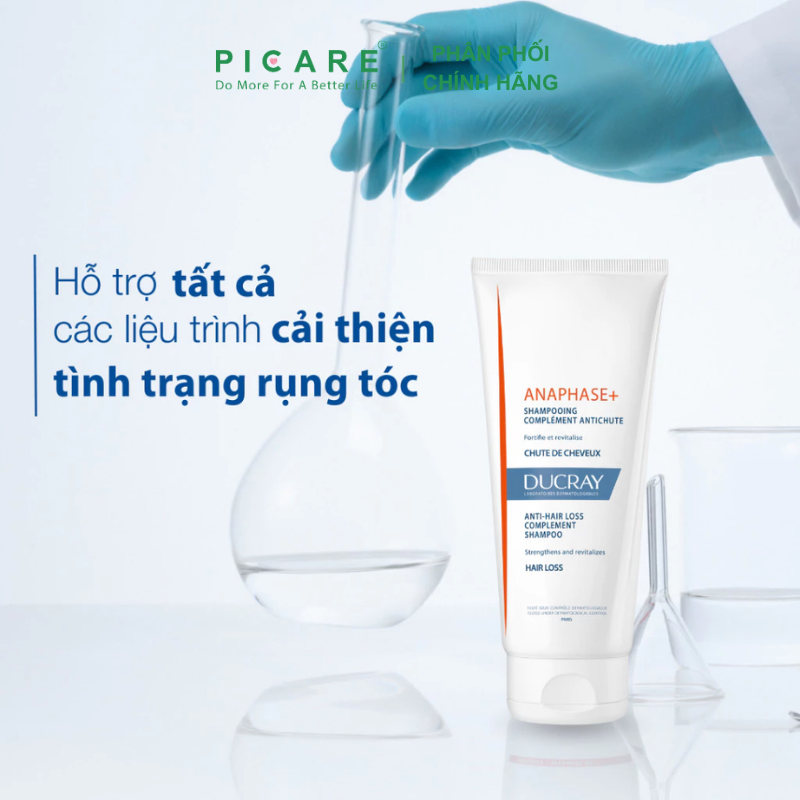 Dầu gội dạng kem ngăn rụng tóc Ducray Anaphase+ 200ml