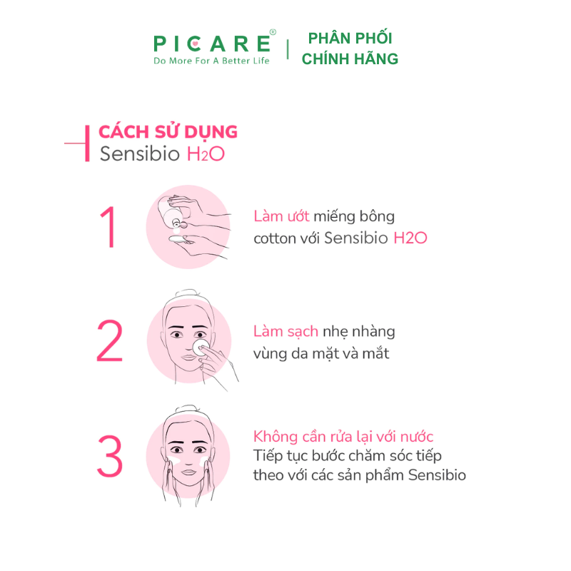 Nước tẩy trang Bioderma dành cho da nhạy cảm Sensibio H20 100ml