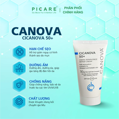 Kem dưỡng ban ngày phục hồi da sau tổn thương Canova Cicanova Repair Cream 50+ 50ml