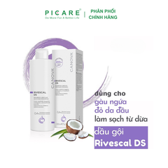 Dầu gội làm dịu da, ngăn ngừa tiết bã nhờn dành cho da bị kích ứng da gàu Canova Rivescal DS 200ml