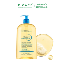 Dầu tắm giúp làm sạch, làm dịu và dưỡng ẩm dành cho da khô, da nhạy cảm Atoderm Huile De Douche 1L