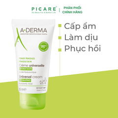 Kem Dưỡng Ẩm Hàng Ngày Cho Da Mỏng A-derma Universal Cream Hydrating 50ml