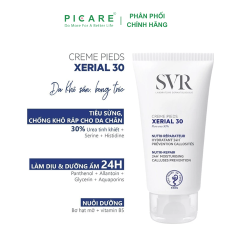Kem dưỡng dành cho da khô nức nẻ bàn chân SVR Xerial 30 Cream Pides 50ml