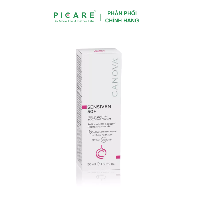 Kem làm dịu dưỡng ẩm ban ngày dành cho da nhạy cảm Canova Sensiven 50+ Soothing Cream 50ml