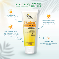 Kem chống nắng vật lí dành cho da nhạy cảm Fixderma Shadow Cream SPF 50+ 75g