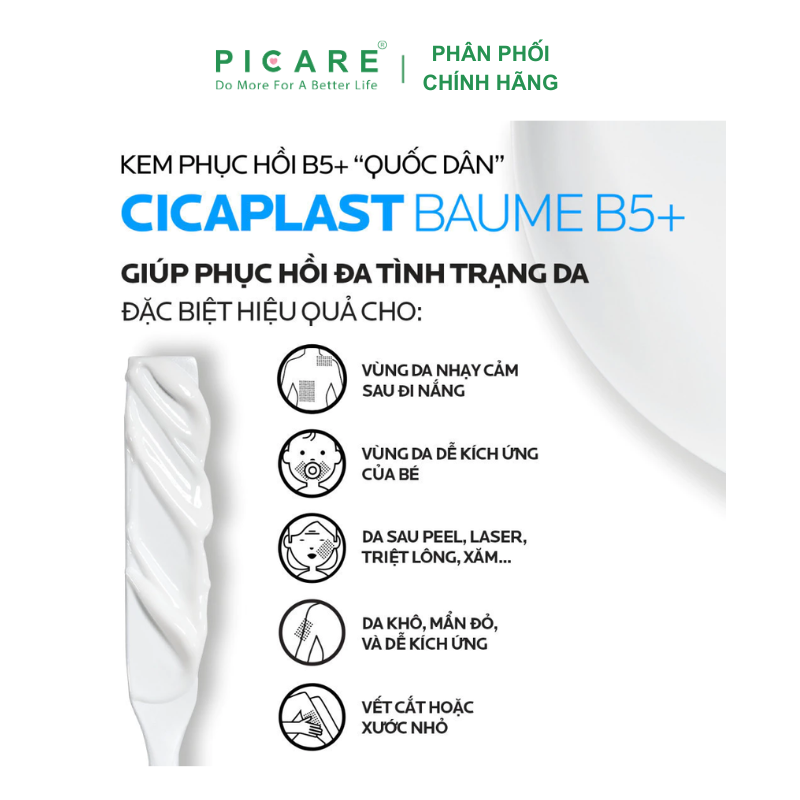 Kem Dưỡng Làm Dịu, Phục Hồi Cho Da Kích Ứng La Roche-Posay Cicaplast Baume B5 100ml