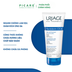 Gel Làm Sạch Dành Cho Da Kích Ứng Uriage  Bariederm Cica Gel Nettoyant 200ml