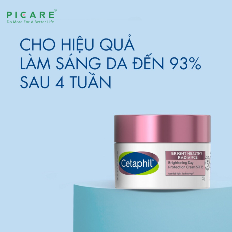 Kem dưỡng sáng da chống nắng ban ngày Cetaphil Bright Healthy Radiance Brightening Day Protection Cream SPF15 50g