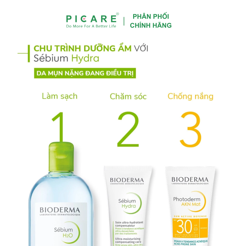 Kem Dưỡng Ẩm Cho Da Mụn Bioderma Sebium Hydra 40ml