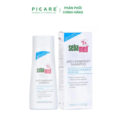 Dầu Gội Hỗ Trợ Giảm Gàu Sebamed pH5.5 Anti-Dandruff Shampoo 200ml