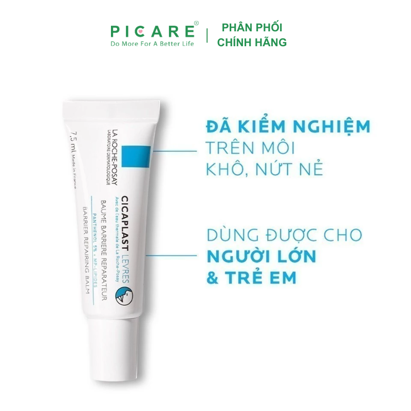 Kem Dưỡng Phục Hồi Độ Ẩm, Bảo Vệ Môi La Roche-Posay Cicaplast Levres Balm 7.5ml