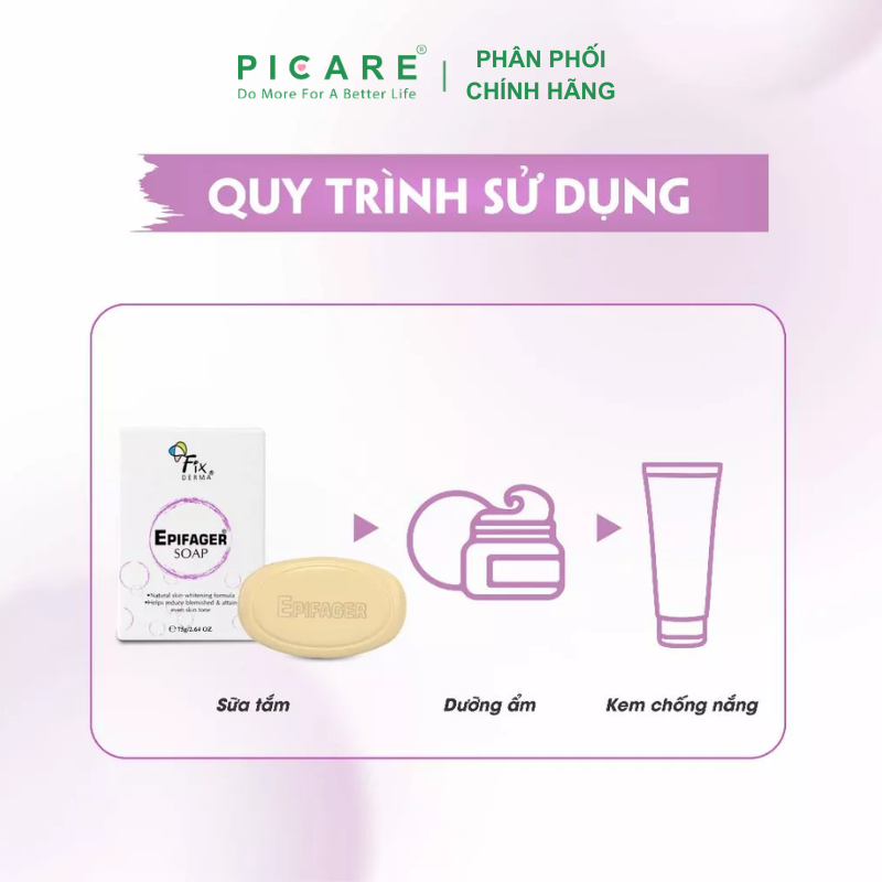Xà Phòng Giúp Mờ Nám, Thâm, Tàn Nhang Fixderma Epifager Soap 75g