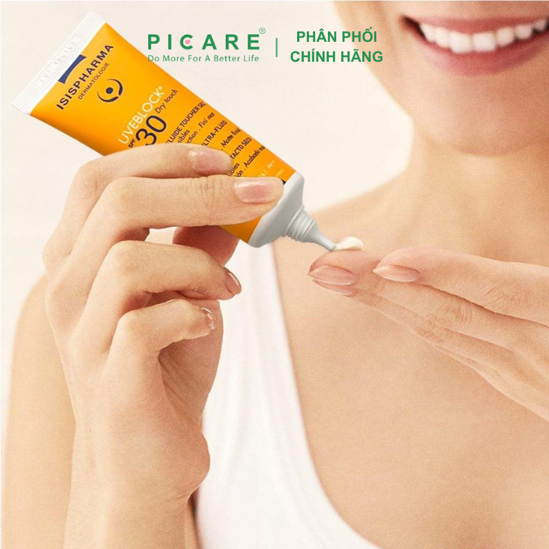 Kem chống nắng dành cho mọi loại da Isis Pharma Uveblock SPF30+ Dry Touch 40ml