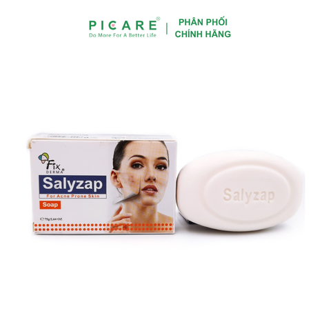 Xà phòng giảm mụn mờ thâm nám Fixderma Salyzap Soap ( 30g - 75g )