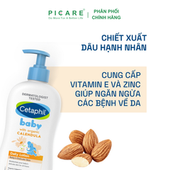 Sữa Dưỡng Ẩm Dịu Nhẹ Hằng Ngày Cho Bé Cetaphil Baby Daily Lotion with Organic Calendula 400ml