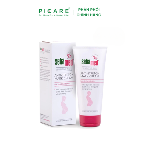 Kem Ngăn Ngừa Rạn Da Bà Bầu pH5.5 SEBAMED Anti-Stretch Mark Cream 200ml