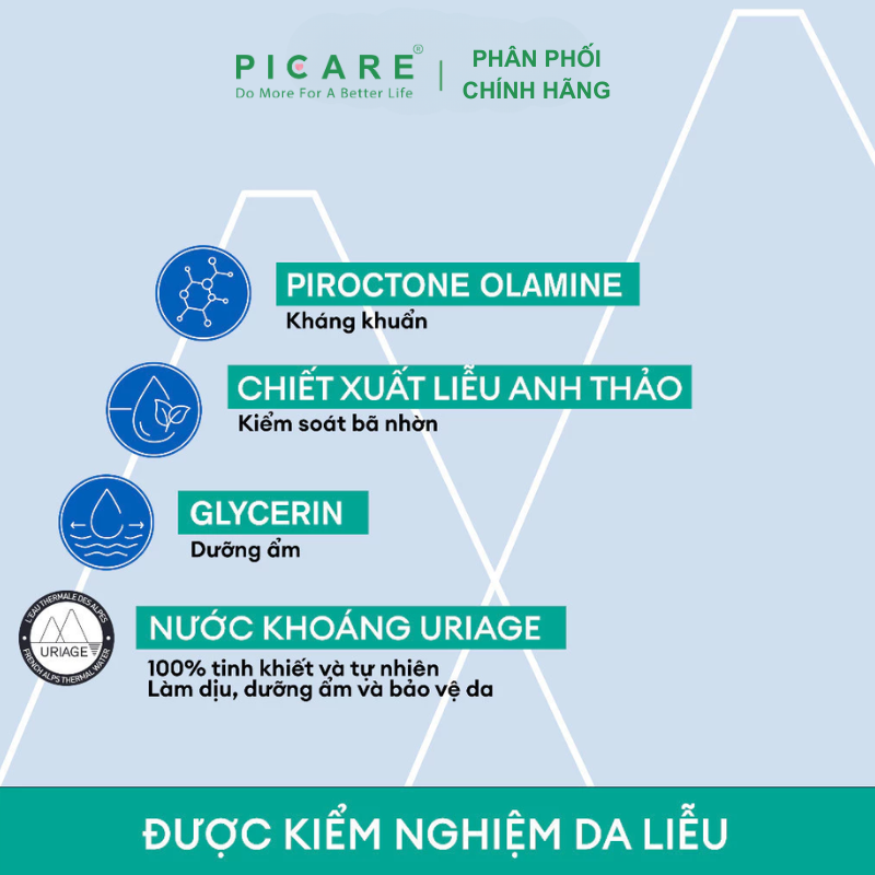 Gel Rửa Mặt Dành Cho Da Dầu, Da Mụn Và Da Hổn Hợp Uriage Hyséac Gel Nettoyant 150ml